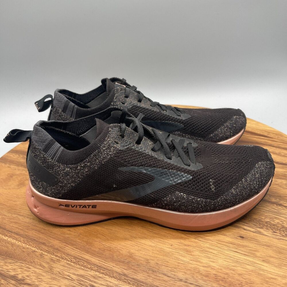 Brooks Levitate 4 Shoes Womens 8.5 B Black Running Comfort Walking Gym Sneakers